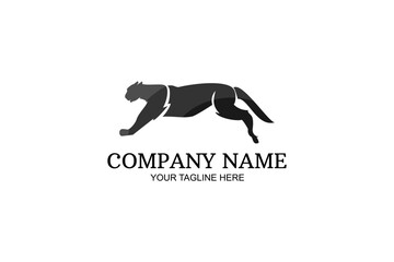 Panther animal Company Logo Vector Illustration. Suitable for business company, modern company, etc.