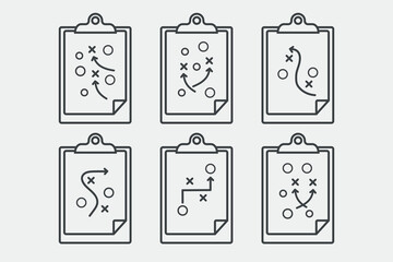 Sport tactical board design icon vector illustration