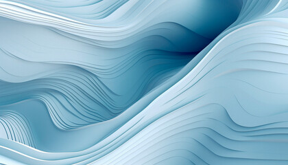 abstract background in the form of blue and white waves. High quality  Generative AI