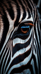 Majestic zebra’s eyes