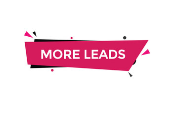 more leads vectors.sign label bubble speech more leads
