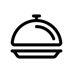 Editable food cover, serving vector icon. Food, restaurant. Part of a big icon set family. Perfect for web and app interfaces, presentations, infographics, etc