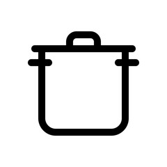 Editable cooking pot vector icon. Food, restaurant. Part of a big icon set family. Perfect for web and app interfaces, presentations, infographics, etc