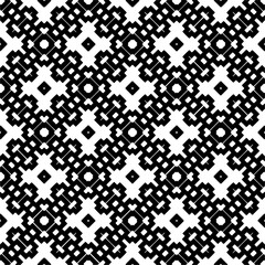 Abstract seamless monochrome pattern on white background for coloring. Design for banner, card, invitation, postcard, textile, fabric, wrapping paper, coloring book.