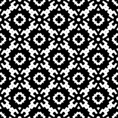 Abstract seamless monochrome pattern on white background for coloring. Design for banner, card, invitation, postcard, textile, fabric, wrapping paper, coloring book.