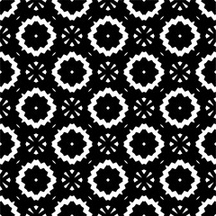 Abstract seamless monochrome pattern on white background for coloring. Design for banner, card, invitation, postcard, textile, fabric, wrapping paper, coloring book.