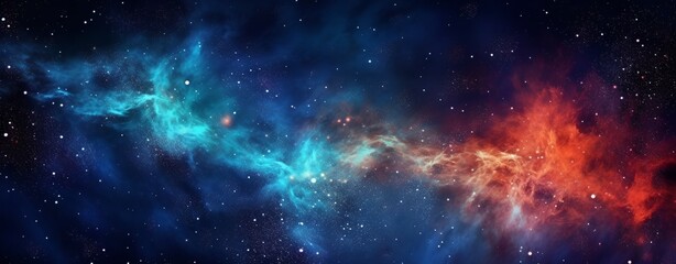 Naklejka premium Abstract space image, Generative AI