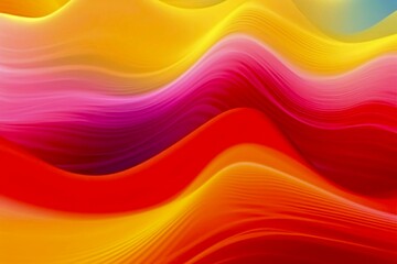 Artistic waves background. Spring 2023. Fluorescent Fantasy. Pink, Fuchsia, Green, Turquoise, Yellow
