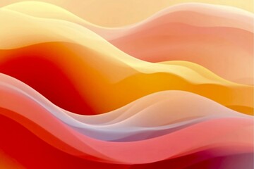 Artistic waves background. Spring 2023. Sorbet in Spring. Pink, Orange, Blue, Yellow, Red