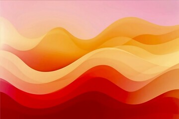 Artistic waves background. Spring 2023. Sorbet in Spring. Pink, Orange, Blue, Yellow, Red