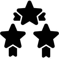 star12 black solid icon