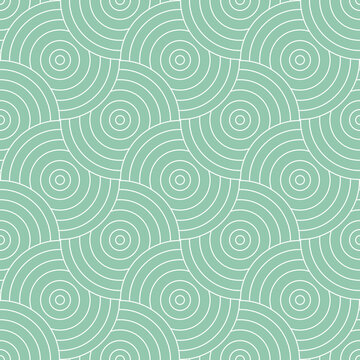 Pattern seamless circle abstract wave background stripe green luxury color and line. Geometric line

