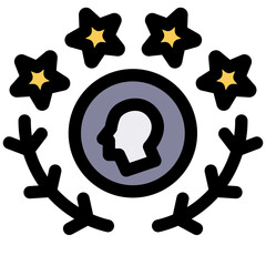 hero4 black outline filled color icon