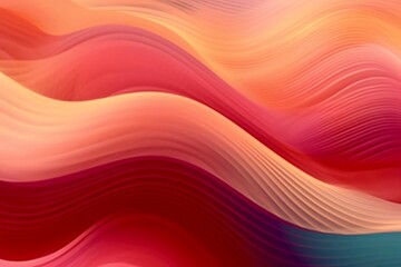 Artistic waves background. Spring 2023. Beach Towel. Pink, Teal, Red