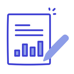 Management Review vector line icon.