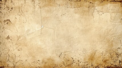 Vintage parchment paper with an antique, weathered texture, generative ai