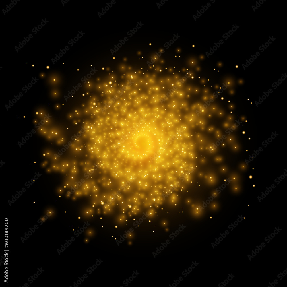 Aufkleber light glow effect stars. vector sparkles on transparent background. spiral galaxy. christmas abstrac