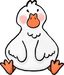 Naughty sweet little duck