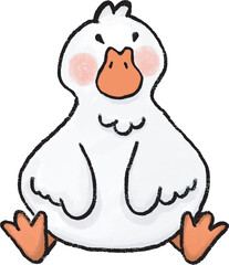 Naughty sweet little duck