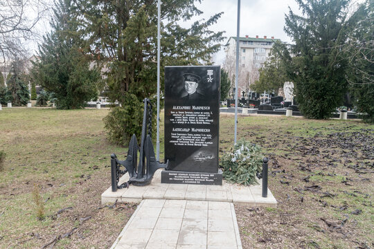 Chisinau, Moldova - March 8, 2023: Memorial to Hero of the Soviet Union, Alexander Ivanovich Marinesko.