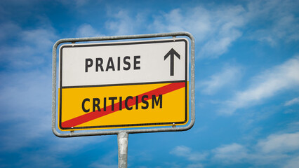 Street Sign Praise versus Criticism