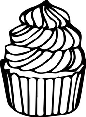 Cupcake Outline