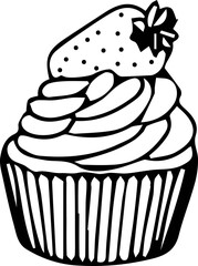 Cupcake Outline