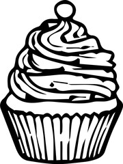 Cupcake Outline