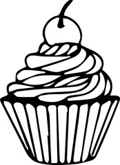 Cupcake Outline