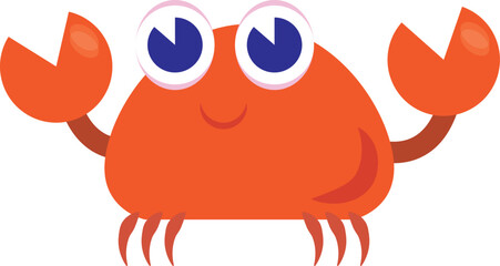 children's illustrations, set of illustrations - crab