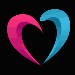 Heart Logo Vector illustration Artwork