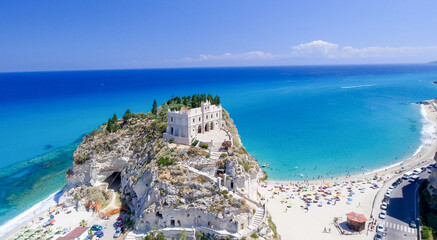 Aerial view of Tropea coastline, Calabria