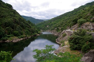 Obraz na płótnie Canvas River in Ardeche in France, Europe