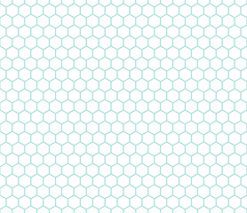 Blue hexagon honeycomb seamless background pattern. Abstract geometric graphic hexagon pattern background	