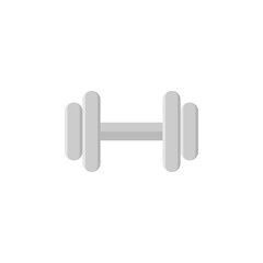 dumbell flat design vector illustration