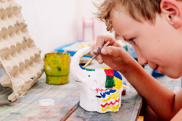 In summer the children's creative activities help to entertain themselves by developing artistic...