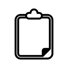 Clipboard icon. sign for mobile concept and web design. vector illustration