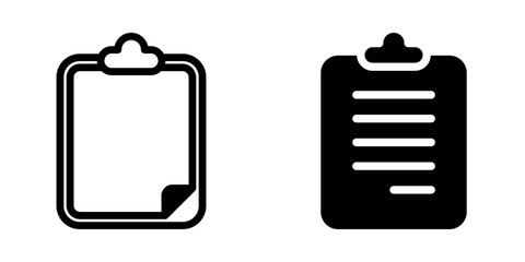 Clipboard icon. sign for mobile concept and web design. vector illustration