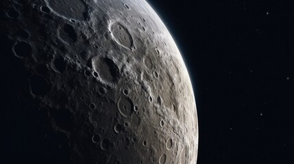 moon with star illustration landscape background