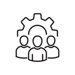 Management Icon. Teamwork management icon. Business team. Company leader, supervisor. Partnership icon. Organization workforce. Facility. Crowd management. Businessman career development. CRM.