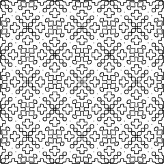 Geometric pattern of lines.  Black and white pattern for web page, textures, card, poster, fabric, textile.