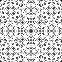 Geometric pattern of lines.  Black and white pattern for web page, textures, card, poster, fabric, textile.