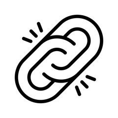 Link icon. sign for mobile concept and web design. vector illustration