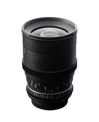 Generic  photo camera lens isolated on white background