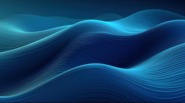 Abstract blue waves windows 11