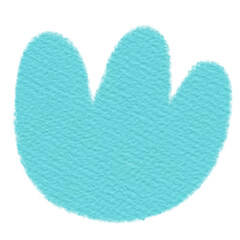 blue tulip flower element