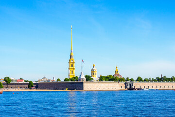Fototapeta premium Peter and Paul Fortress in summer, St. Petersburg, Russia