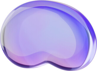 3d shape iridescent holographic gradient colors.