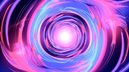An abstract neon background with glowing pink and blue colors was created - generative ai