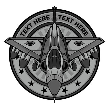 military jet aircraft logo